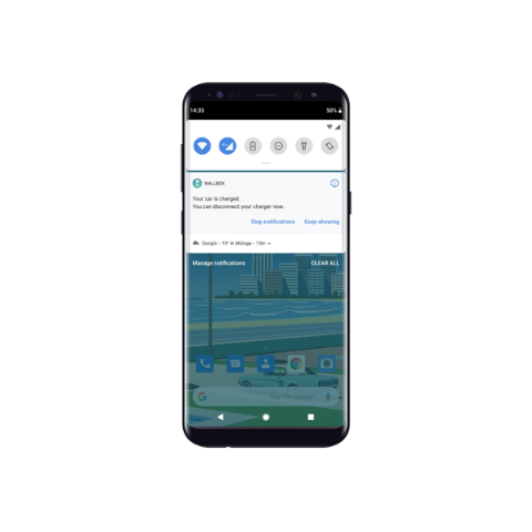 wallbox app notification